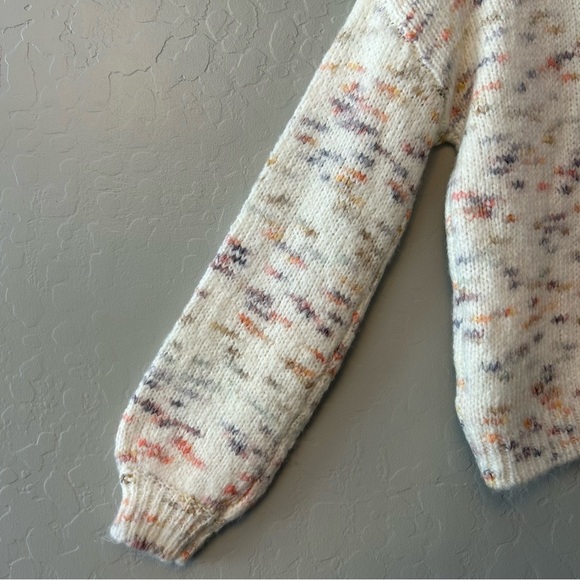 ⭐️Jessica Simpson white multicolor turtleneck knit sweater size XS - Picture 13 of 16